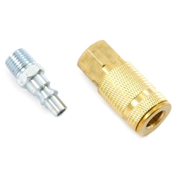 Forney 75522 Brass/Steel Air Coupler And Plug Set 1/4 In. 1/4 In. 2 2 Pc
