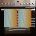 thumbnail image 2 of Orange Yellow Green Ombre Kitchen Towels Set of 2, Water Absorbent Dish Towel, Modern Art Aesthetics Abstract Decorative Hand Towels - Quick Drying Cloth for Cooking Baking, 18x28 Inch, 2 of 8