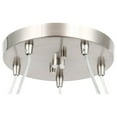 thumbnail image 4 of Woodbridge Lighting Venezia 5-Light Glass Chandelier in Satin Nickel/Opal, 4 of 4