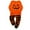 5# Orange, variant on FEDPOP Halloween Skeleton Pajamas Kids Glow in the Dark Cotton Sleepwear Pjs Sets 6T
