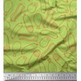 thumbnail image 1 of Soimoi Green Cotton Voile Fabric Leg Piece & Hotdog Food Fabric Prints By Yard 56 Inch Wide, 1 of 3