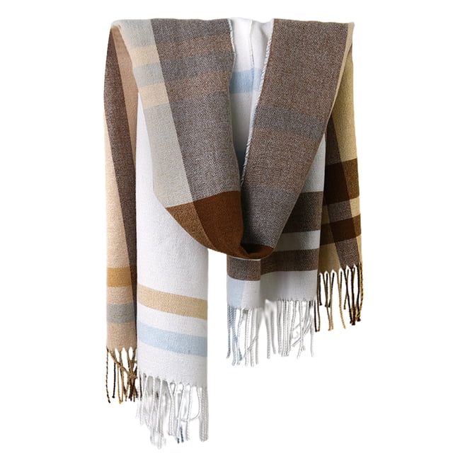 Bufanda de invierno, bufandas cálidas, accesorios para clima frío, bufandas con flecos
