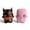 Demon and Ghost, variant on Skeleton and Void Sprite Figures Set of 2, 2.5 Inch Kawaii Video Game Inspired Collectible T0y Set, Handmade Novelty Gag Gift