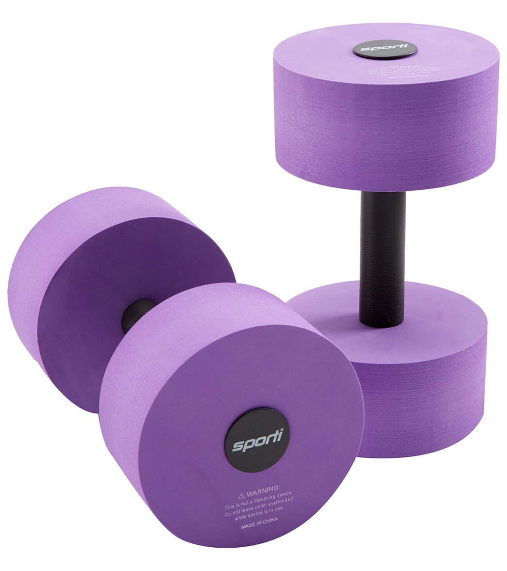 Sporti Aquatic Fitness Heavy Dumbbells Water Weights (Purple)
