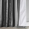 thumbnail image 6 of Signature Tablet Grey Faux Silk Taffeta Hotel Blackout Curtain (1 Panel), Tablet Grey, 50W X 120L, 6 of 6