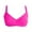 Hot Pink, variant on Daznico Women's Push Up Bikini Top - Underwire Padded Swimsuit Bra, Cross Front Bathing Suit Top for Women,Size S