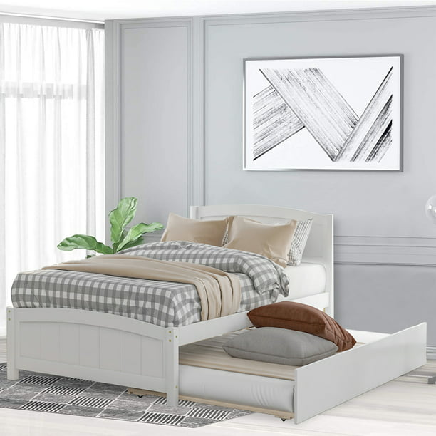 Twin Bed Frame With Trundle Modern, Simple Twin Bed Frame