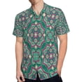 thumbnail image 4 of High Quality Hawaiian Shirts for Men Short Sleeve Aloha Beach Shirt Floral Summer Casual Button Down Shirts Blouses G78A6H, 4 of 7
