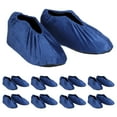 thumbnail image 1 of Unique Bargains Reusable Non Slip Shoe Covers, 10 Pairs Washable Thickened Boot Covers Soft Shoe Protectors, Dark Blue, 1 of 6