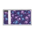 thumbnail image 2 of JIALIOU Nylon Trifold Card Wallet with ID Window Zipper Pocket for Men Women Teen Pink Blue Plam Tree, 2 of 7