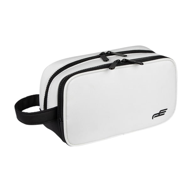 Bolsa de transporte para palos de golf, con asa, correa, bolso de mano ligero, para tees de golf Blanco