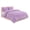 Purple, variant on Paris Hilton Bows 3 Piece Comforter Set with 2 Shams, King, Blue Microfiber
