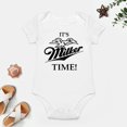 thumbnail image 4 of It's Milker (Miller) Time! Baby Bodysuit – Funny Newborn Feeding Time Romper for Infant Boy Girl White-style-1 3months, 4 of 7