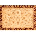 thumbnail image 1 of Ahgly Company Indoor Rectangle Oriental Orange Traditional Area Rugs, 5' x 7', 1 of 4
