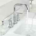 thumbnail image 6 of PARLOS 2-Handle Widespread Bathroom Sink Faucet with Metal Pop-up Drain and Supply Hoses, Polished Chrome, 6 of 10