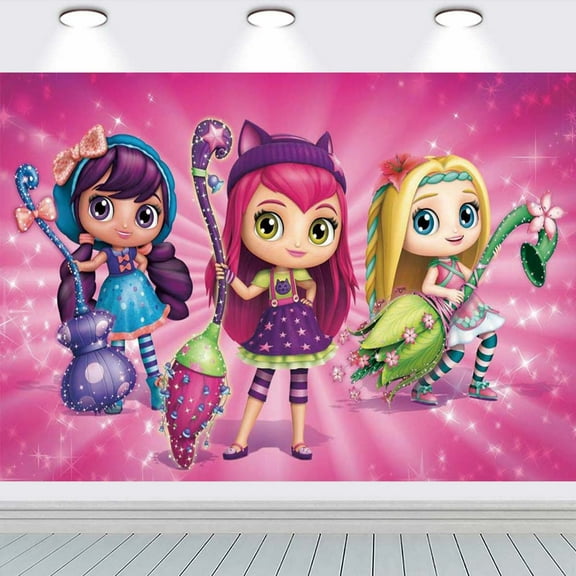 Little Charmers Background school Wall Decor Taspestry Poster Banner Backdrop Party Supplies