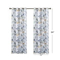 thumbnail image 3 of Uledge Yellow Blue Vintage Floral Blackout Curtains, Thermal Insulated Light Blocking Grommet Top 84" for Living Room Bedroom Bathroom, Peaceful Sleep, 2 Panels, 3 of 7