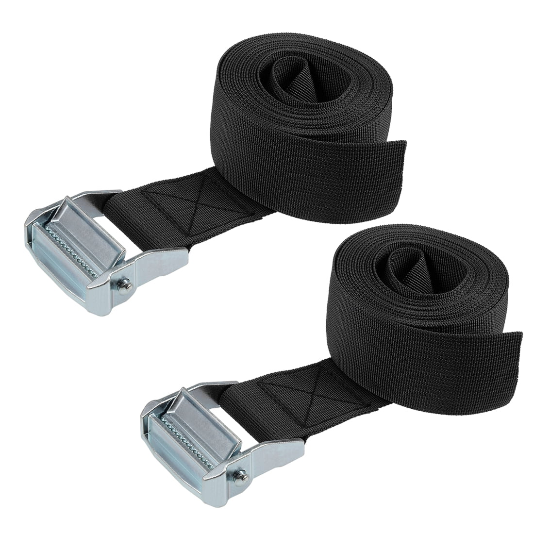 MroMax 1M X 25mm Lashing Strap Cargo Tie Down Straps W Cam Lock Buckle