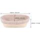 thumbnail image 2 of 2 Piezas Canastas Para Pan Masa Madre Banneton Ovalado Rattán Para Fermentación Profesional Y Horneado De Sourdough Artesanal, 2 of 4