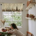 thumbnail image 6 of Hokiten Rod Pocket Curtain Valance, Forest Tree Farmhouse Window Valance for Living Room, Bedroom, Kitchen Modern Vintage Winter Fall Natural Plant 54"W x 18"L, 6 of 8
