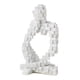 thumbnail image 4 of Figura abstracta decorativa, ornamento nórdico creativo, artesanía, estatua coleccionable Blanco B, 4 of 6