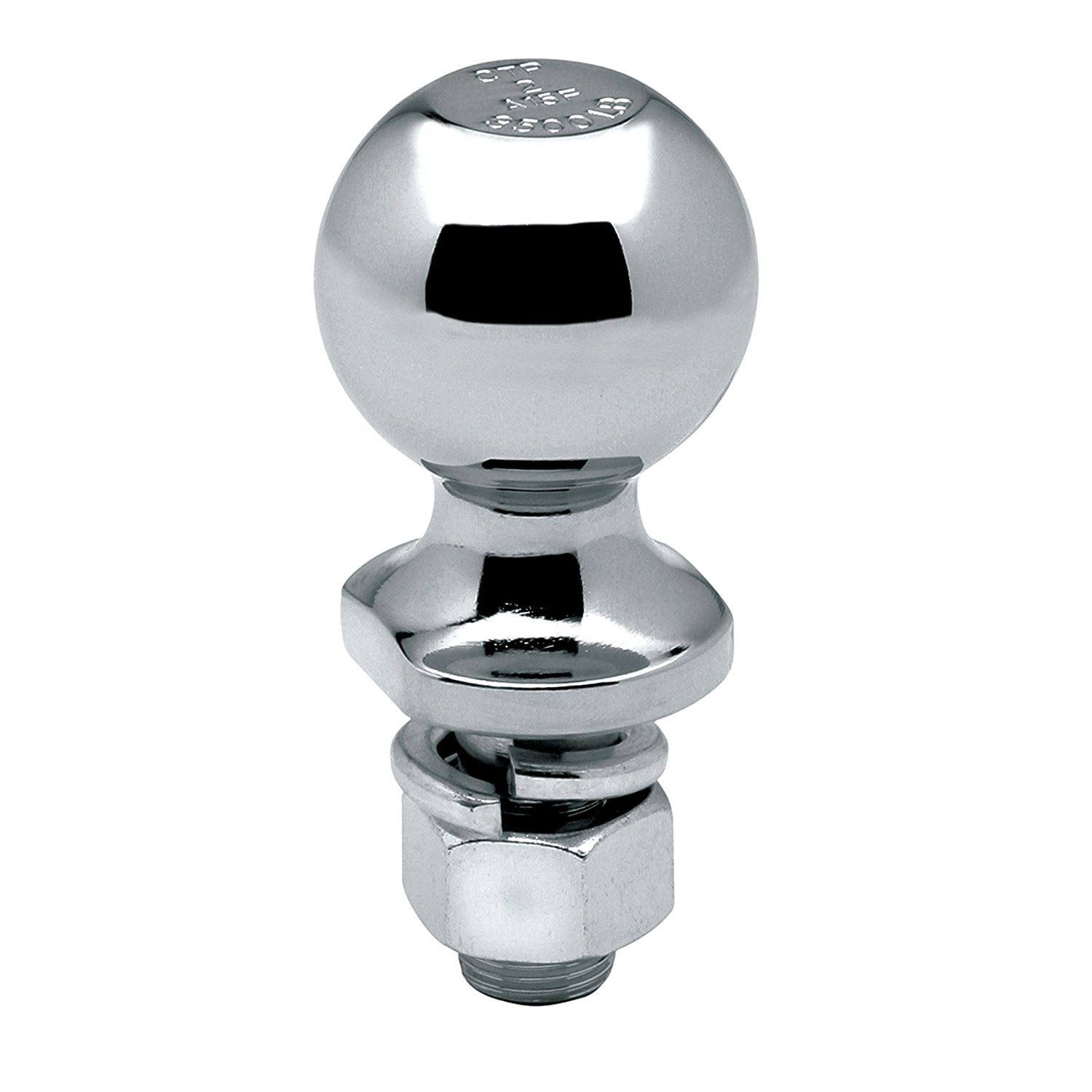 Reese 63820 Tow Ready Chrome Hitch Ball 3,500 lbs. 2 x 3//4 x 1-1//2