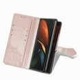 thumbnail image 5 of SaniMore for Samsung Galaxy Z Fold 4 7.6" 2022 Wallet Case Embossed Mandala PU Leather Flip Protection Wrist Strap Credit Card Holder Pocket Kickstand Shockproof Folding Case for Z Fold 4, Rosegold, 5 of 9
