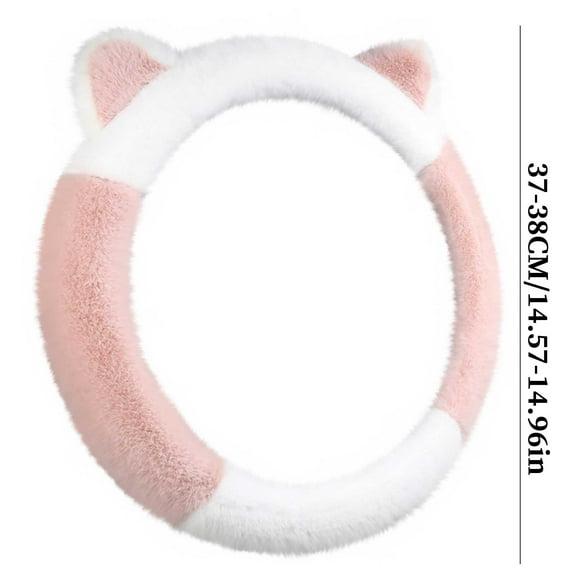 Steering Wheel Cover Handle Cover Not Stretch No Inner Ring Ears Cute Steering Wheel Cover for Safe Driving