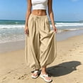 thumbnail image 5 of HappyYEE Women’s Baggy Balloon Pants Elastic Waist Wide Leg Joggers with Pockets Loose Fits Cuffed Ankle Lightweight Travel Trousers S, 5 of 7