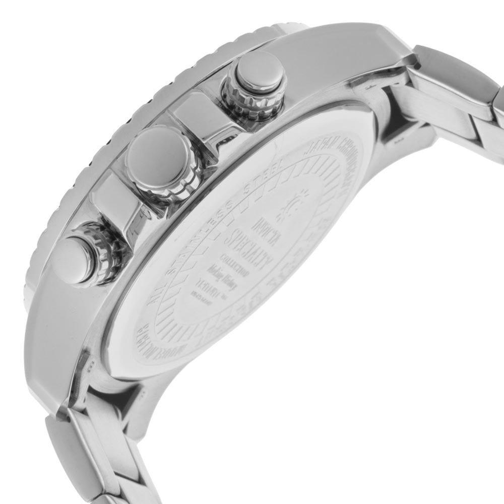 Invicta Men's Specialty Steel Bracelet & Case Quartz Black Dial Analog Watch 14875