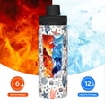 thumbnail image 5 of Pofeuu Starfish Shell Print 18oz Sports Insulated Kettle Stainless Steel Vacuum Water Bottle Leakproof Sport Flask, 5 of 7