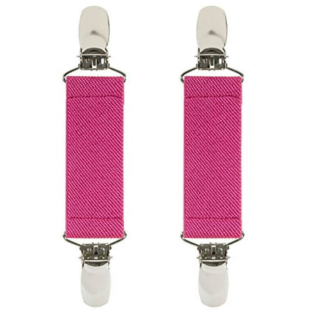 

Hold Em Boot Straps Elastic EXTRA STRONG METAL CLIP Made in USA Comfortable and Easy to Use Keeping Pants Smoothly and Nicely Tucked in Boots - 4 Inch (Available in Many Colors)-Fuschia