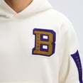 thumbnail image 6 of Fanatics Oatmeal Baltimore Ravens IconicFleece Letterman Hoodie, 6 of 7
