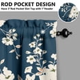 thumbnail image 5 of Kitchen Curtains and Valance Set 36 Inch Tier Pioneer Colorful Floral 3 Pieces Set Dining Room Small Curtain Drapes Cafe Curtains Valance for Home Decor Rod Pocket, 5 of 6