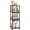 Black, variant on 5-Tier Bathroom Shelving Unit, 47" H Narrow Open Floor Shelves, Metal Corner Slim Storage Rack for Bathroom Laundry Room Kitchen Living Room, Rustic Brown