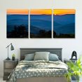 thumbnail image 5 of SHANXI Artwork Modern Framed Canvas Paintings Fall season foliage sunrise morning at Scenic West Wall Art Prints Picture for Wall Decoration Home Office Living Room Gift 12"x16"x3pcs, 5 of 6