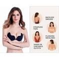 thumbnail image 6 of Sticky Push up Bras for Women & 5 Pairs Nipple Covers Reusable Silicone Adhesive Strapless Stick on Backless, 6 of 7