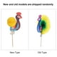 thumbnail image 3 of Palitos de Pastel de Frutas Con Pavo Real, Paraguas, Cocctel, Fuegos Artificiales, Peces Dorados para decoración de fiestas, 3 of 7