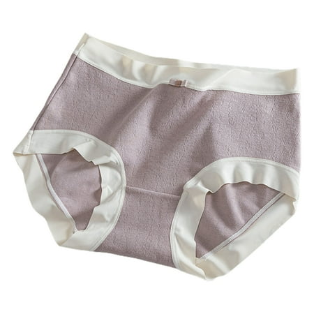 POPLIS Stretchy Mid-Waist Panties Underwear Cotton Comfortable Panty Briefs Bows Underpants for Womens
