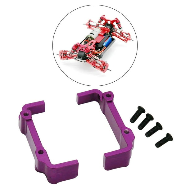 2 piezas 1:12 escala RC coche accesorios de soporte de batería batería bafle montaje Base repuestos para Wltoys 124016 1/12 escala RC coche reemplaza Púrpura Baoblaze soporte para coche rc