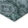 thumbnail image 4 of Addison Rugs Chantille Indoor/Outdoor Transitional Swirl Teal Washable Rectangle Rug, 8' x 10', 4 of 6