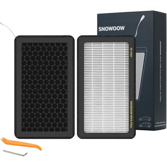 Tesla Model 3/Y HEPA Cabin Air Filter 2 Pack - PM2.5 Activated Carbon Replacement for Model 3 Model Y (2016-2025) H13 True HEPA