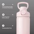 thumbnail image 3 of TAL 28oz Stainless Steel Ranger Push Lock Lid Water Bottle, Pink Shimmer, 3 of 9