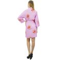 thumbnail image 4 of Bimba Robe de Demoiselle d'Honneur Imprimée Florale Rose Georgette pour Femmes-12, 4 of 6