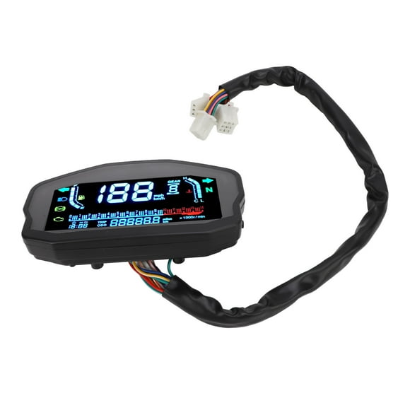 Compteur de vitesse numérique de moto, remplacement de la jauge RPM de compteur pour Suzuki 1 2 4 cylindres, une conception claire aide un accès rapide aux données, résistant