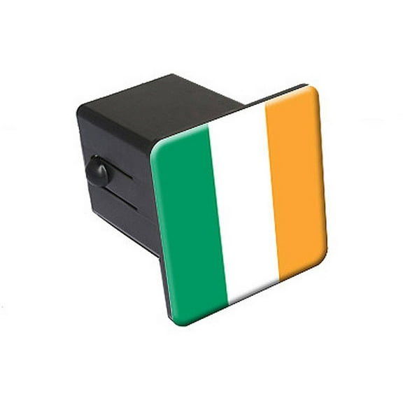Ireland Flag 2" Tow Trailer Hitch Cover Plug Insert
