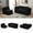 Black, variant on 80" Plush Corduroy Convertible Sofa Bed, Pull-Out Loveseat Sleeper with dual-purpose blanket, Modern Loveseat Sofa Sleeper with anti-slip design for home indoor use, Beige