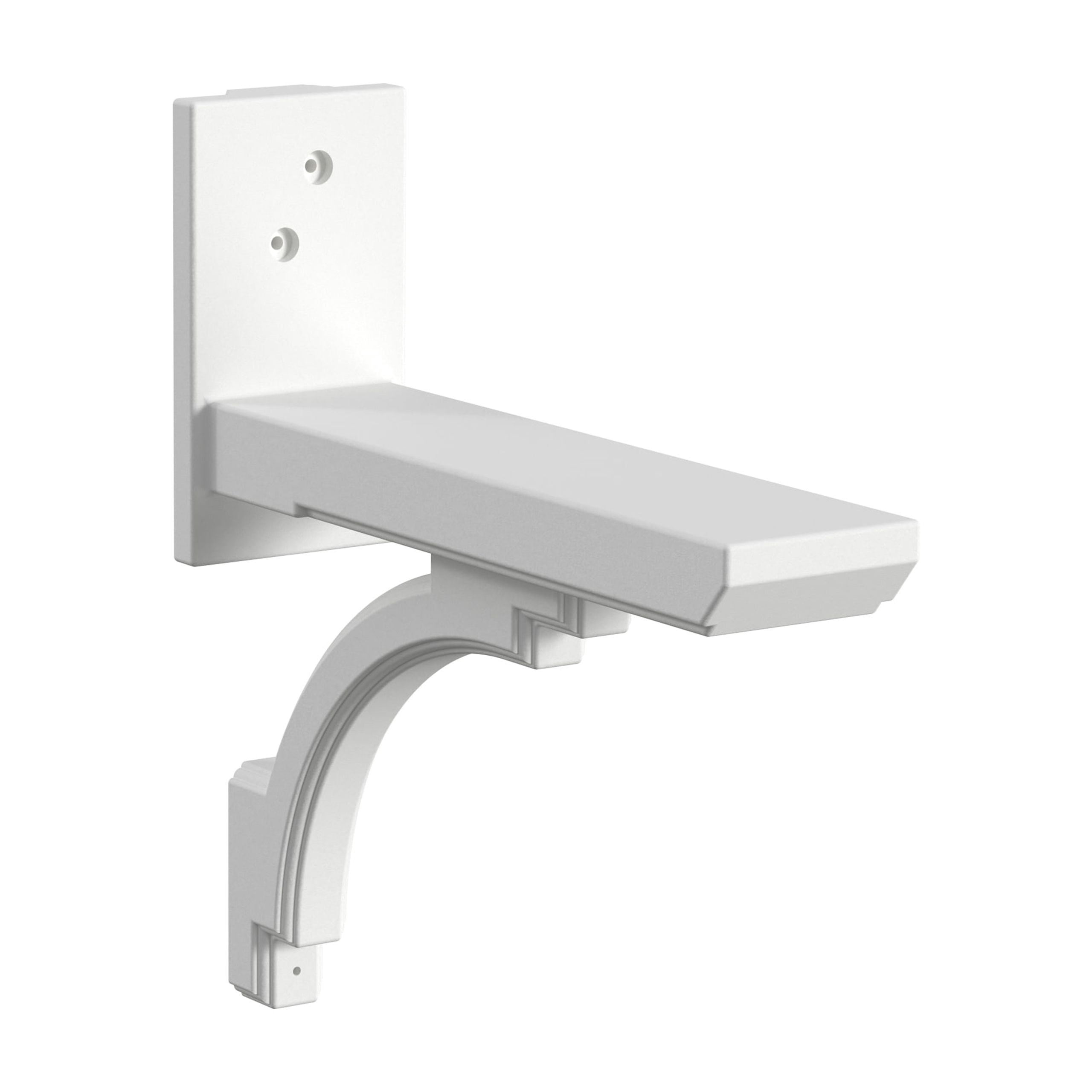 Mayne Newport Plus Single Mailbox Arm Mount White Plastic Mailbox Post