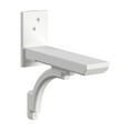 thumbnail image 3 of Mayne Newport Plus Single Mailbox Arm Mount White Plastic Mailbox Post, 3 of 13