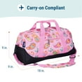 thumbnail image 4 of Wildkin Kids Overnighter Duffel Bag for Boys & Girls, Features Two Carrying Handles and Removable Padded Shoulder Strap, BPA & Phthalate Free (Paisley Pink), 4 of 8